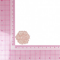 S ecusson rose dentelle - Rose