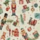 Tissu Jacquard Spiller Casse Noisette Lurex Or 