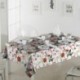 Tissu Imprimé Neulet Houx et sucre D'orge Lurex Or