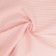Tissu Chemise Coton lin Fine Rayure Rose 