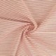 Tissu Chemise Coton lin Fine Rayure Rouille
