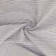 Tissu Chemise Coton lin Fine Rayure Bleu