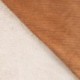 Tissu Velours Côtelé Matelassé Fausse Fourrure Camel 
