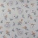 Tissu Moet Imprimé Petites Fleurs Fond Lin
