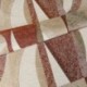 Tissu Jacquard Géométrique Macao Terracotta