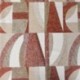 Tissu Jacquard Géométrique Macao Terracotta