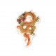 Ecusson dragons - Beige/orange