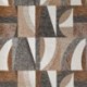 Tissu Jacquard Géométrique Macao Ocre