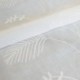 Tissu Etamine Brodée Idia Blanc 