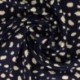 Tissu Viscose Imprimé Marine et blanc