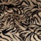 Tissu Viscose Imprimée Noir Zèbre