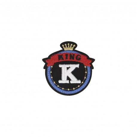 Ecusson bagde royal - K king