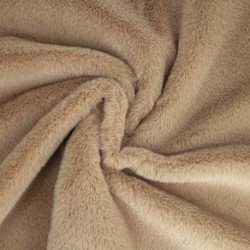Tissu Fausse Fourrure Camel