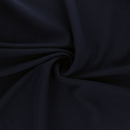 Tissu Caban Uni Bleu Marine
