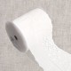 Broderie fleurs 3 rangs Blanc