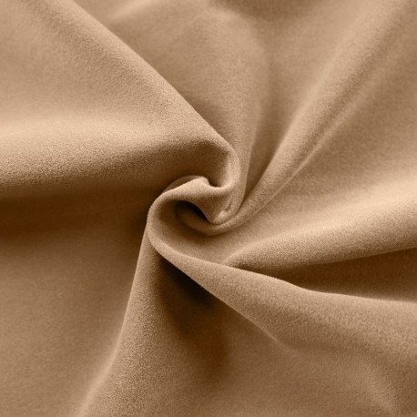 Tissu Fausse Fourrure Rase Chamois Beige
