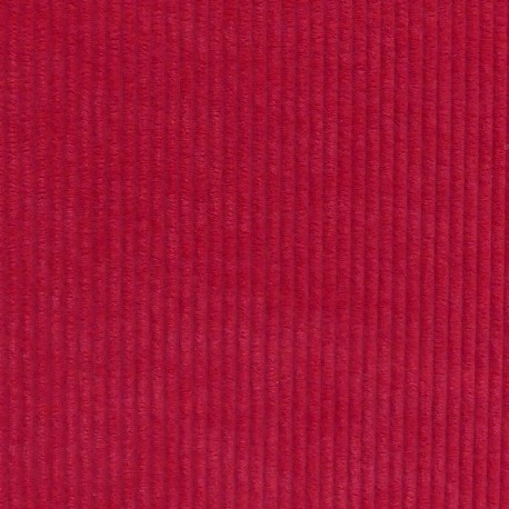 Tissu Velours Côtelé Huggy Tomate