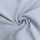 Tissu Toile Chemise Seersucker Petites Rayures Bleu Clair