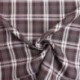 Tissu Toile Chemise Carreaux Marron Rouge