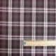 Tissu Toile Chemise Carreaux Marron Rouge