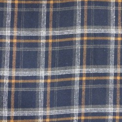 Tissu Toile Surchemise Carreaux bleus
