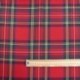 Tissu Toile Chemise Carreaux Rouge Vert