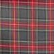 Tissu Toile Chemise Carreaux Gris Rouge