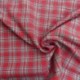 Tissu Toile Chemise Carreaux Rouge