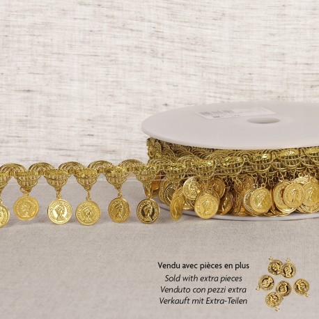 Frange sequins Or