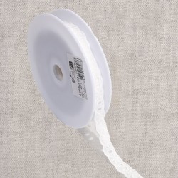 Broderie entre deux passe ruban Blanc