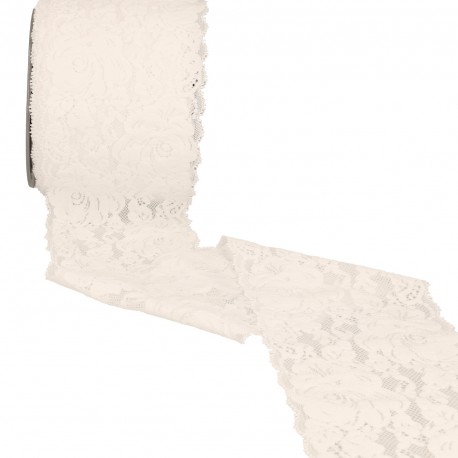 Dentelle élastique roses