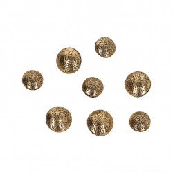 Bouton metal demi-sphere