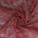 Tissu Dentelle Elastique Roses Vieux Rose 
