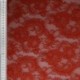 Tissu Dentelle Elastique Roses Rouille 