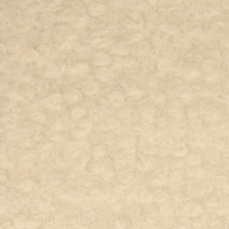 Tissu Bouclette Maxi Ivoire