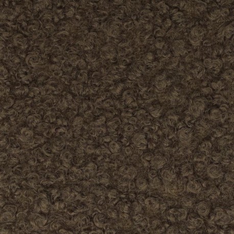 Tissu Bouclette Maxi Marron