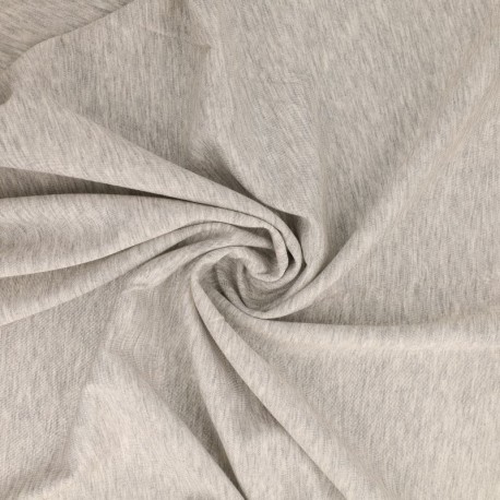 Tissu Jersey Scuba Gris Chiné