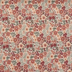 Tissu Jersey Côtelé Fleurs