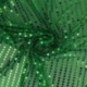 Tissu Paillette Sur Voile Vert 