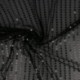 Tissu Paillette Sur Voile Noir 
