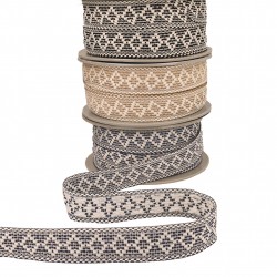 Galon losanges bicolore