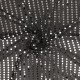 Tissu Paillette Argent sur Voile Noir
