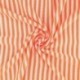 Tissu Etamine Tissé Teint Rayure Fine Orange 