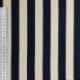 Tissu Toile Lin Viscose Rayure Marine 