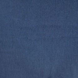 Tissu Chambray Jean Elasthanne Bleu Foncé