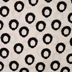 Tissu Crêpe Viscose Imprimé Blanc