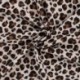 Tissu French Terry Imprimé Leopard Caramel
