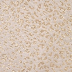 Tissu Jacquard Leopard Sable Lurex