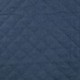 Tissu Chambray Matelassé Uni Bleu Denim 