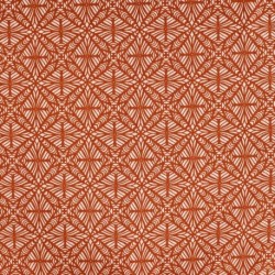 Tissu Voile de Coton Imprimé Cognac